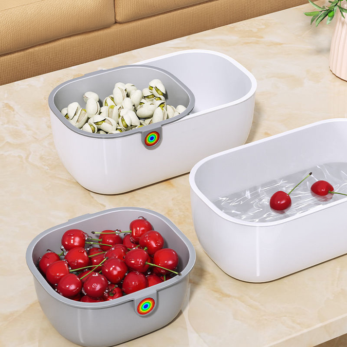 Dual-Layer Snack Bowl
