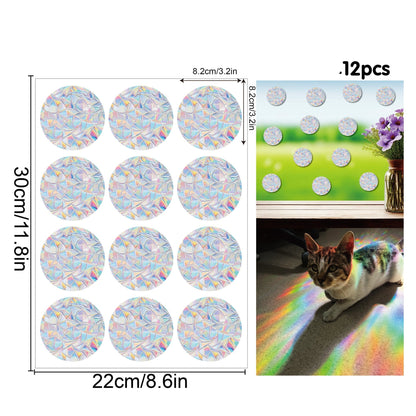 Rainbow Snowflake Window Decals