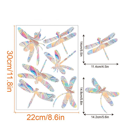 Rainbow Snowflake Window Decals