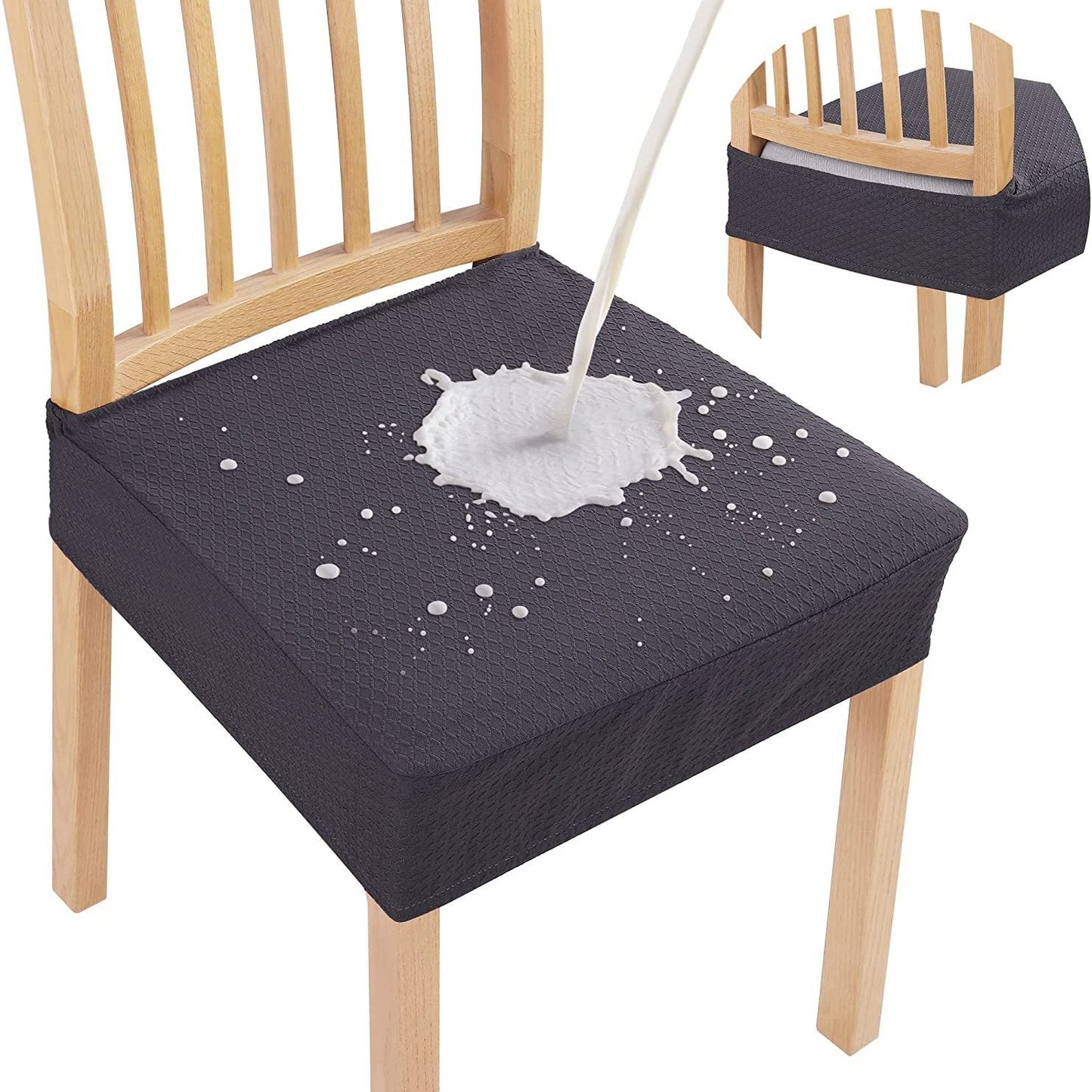 Waterproof Jacquard Chair Cushion Cover – Non-Slip & Easy Care