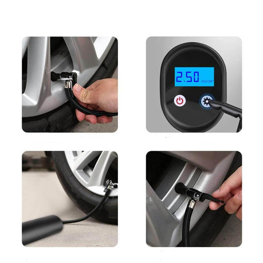 Portable Electric Air Compressor with Digital Display – Compact Tire Inflator for Fast Inflation