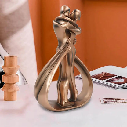 Contemporary Lovers Sculpture – Elegant Representation of Love and Connection