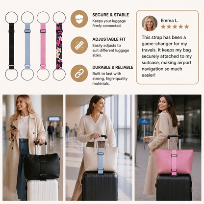 Adjustable Luggage Connector Strap