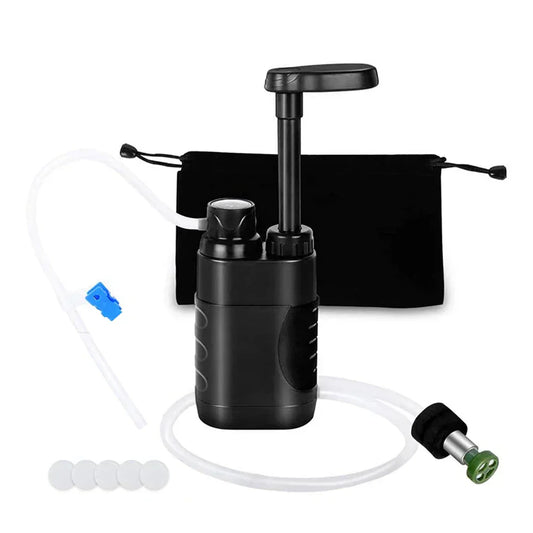 Portable Outdoor Water Filter – Hand Pump Camping Water Purifier for Safe Drinking Water