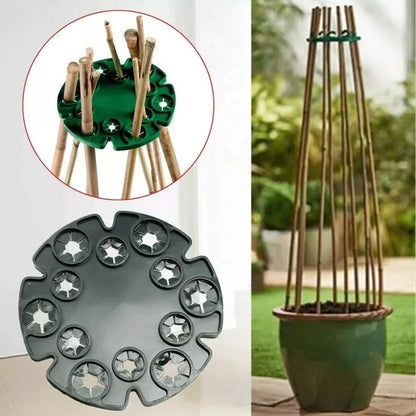 Bamboo Plant Support Ring - Sturdy Climbing Support for Tomatoes and Vining Plants