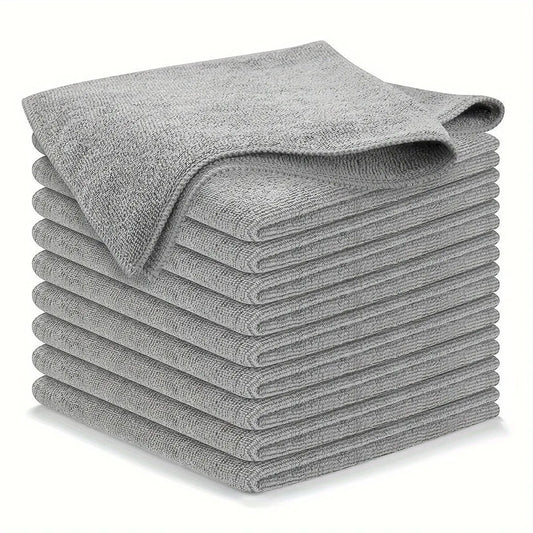 Premium Microfibre Cleaning Cloth Set – 10 Pieces for Streak-Free Shine
