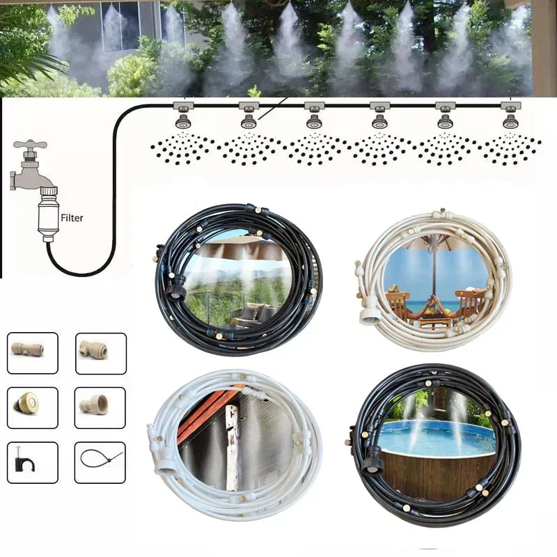 Garden Drip Irrigation Kit – Adjustable Sprayer with Complete Watering Accessories