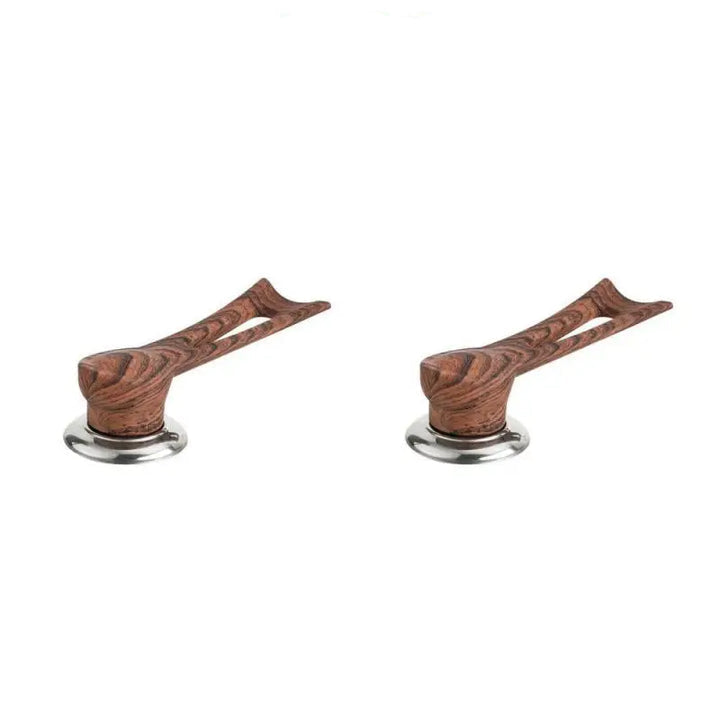 Wooden Pot Lid Handle with Stainless Steel Base
