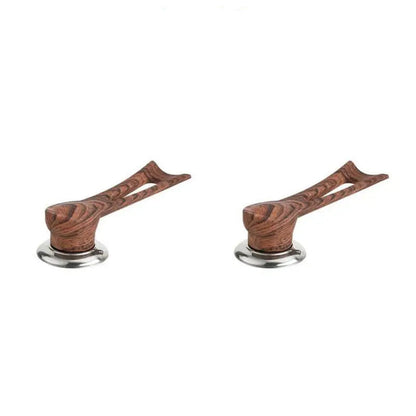 Wooden Pot Lid Handle with Stainless Steel Base