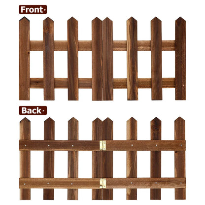 Wooden Garden Border Fence – Decorative Edging for Flower Beds and Outdoor Spaces