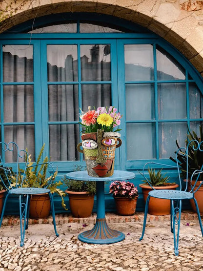 Vibrant Face Planter – Unique Decorative Pot for Home and Garden