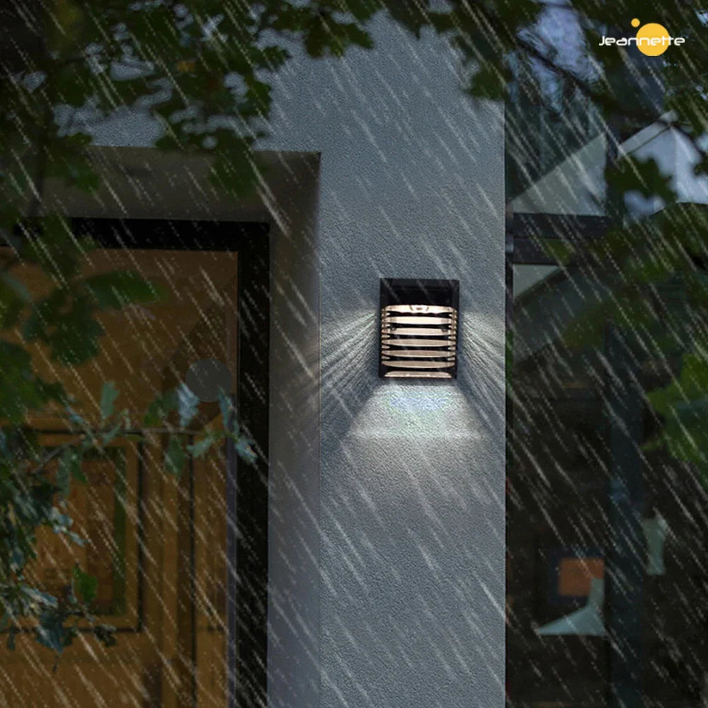 Solar LED Wall Lamp – Outdoor Solar-Powered Lighting for Garden and Patio Decoration