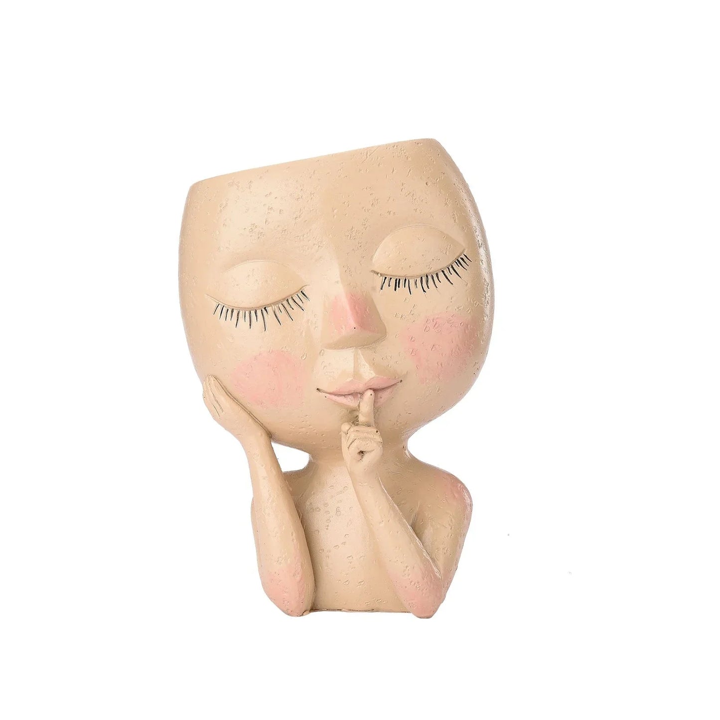Creative Decorative Flower Pot with Face – Unique Plant Pot for Houseplants and Succulents