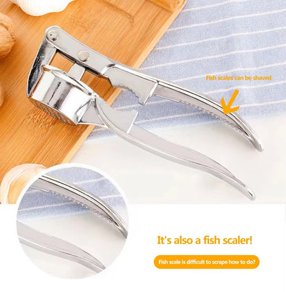 Stainless Steel Garlic Press Crusher