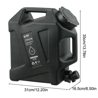 12L Portable Water Canister with Tap – Outdoor Camping Essential