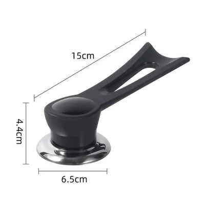 Wooden Pot Lid Handle with Stainless Steel Base