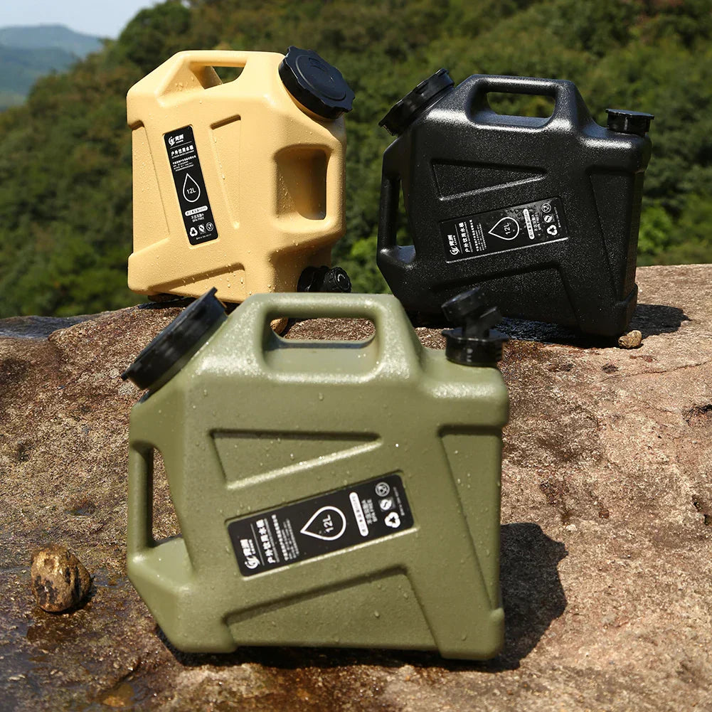 12L Portable Water Canister with Tap – Outdoor Camping Essential