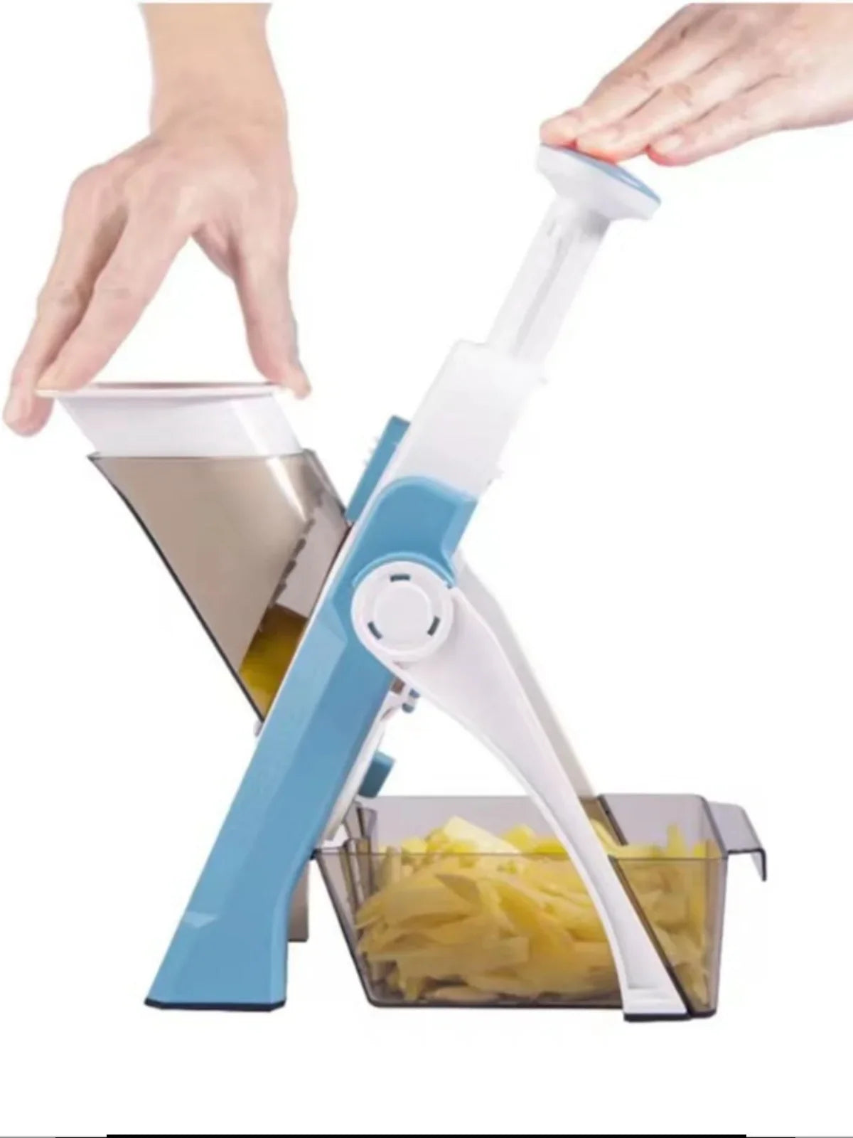 5-in-1 Safe Vegetable Slicer with Collecting Tray – 1 + 1 Free Offer