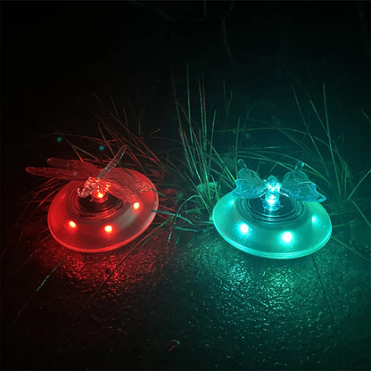 Solar Garden Lights with Butterfly and Dragonfly – Color-Changing LED Pond Ornaments