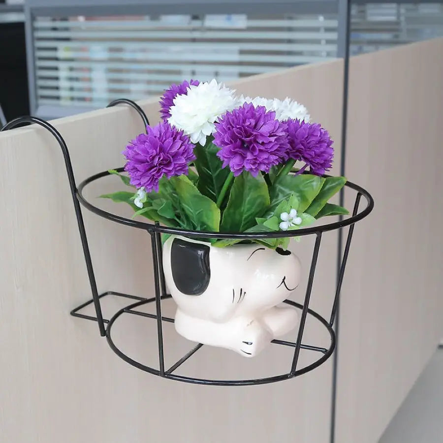 Durable Planter Stand – Metal Frame Holder for Balconies and Patios