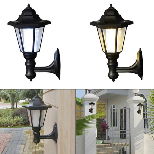 LED Solar Garden Lantern - Classic Outdoor Lamp for Patio and Garden Lighting