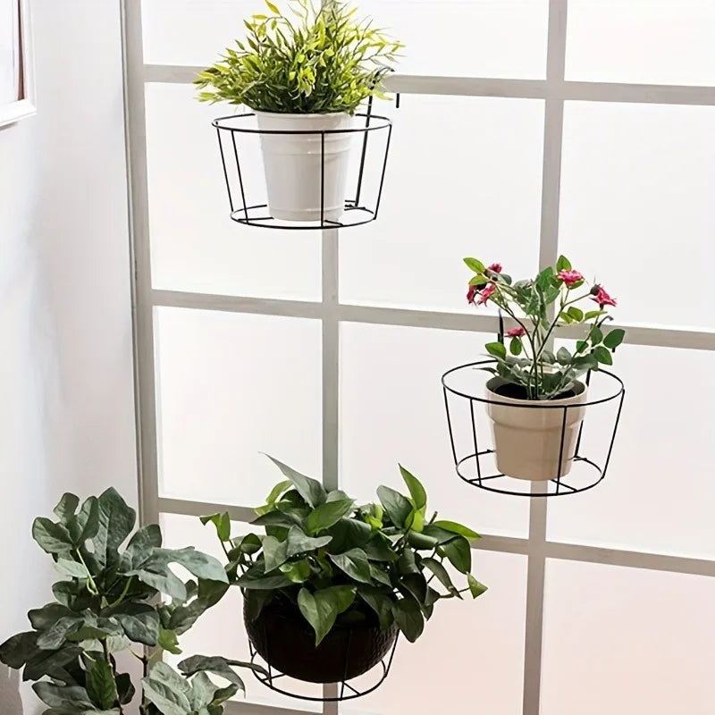 Durable Planter Stand – Metal Frame Holder for Balconies and Patios