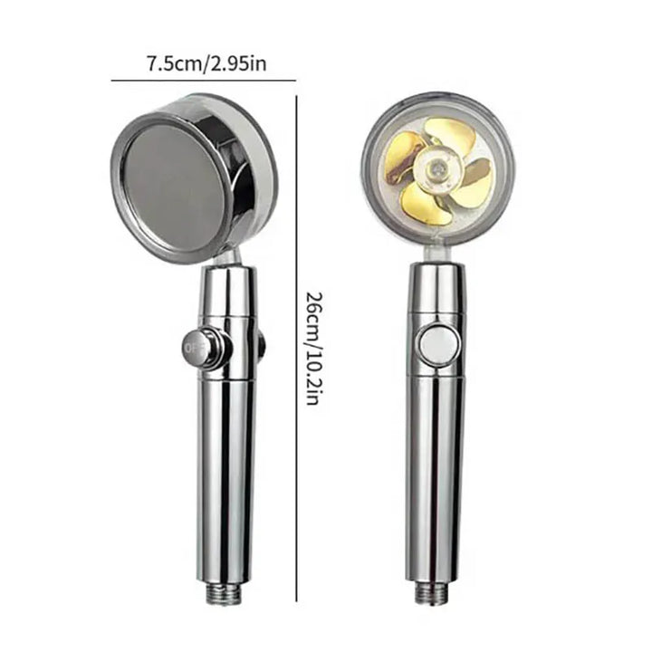 360° Rotating Shower Head with Water-Saving and High-Pressure Features