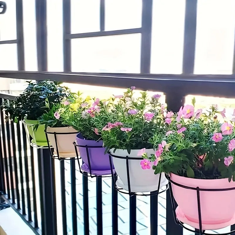 Durable Planter Stand – Metal Frame Holder for Balconies and Patios