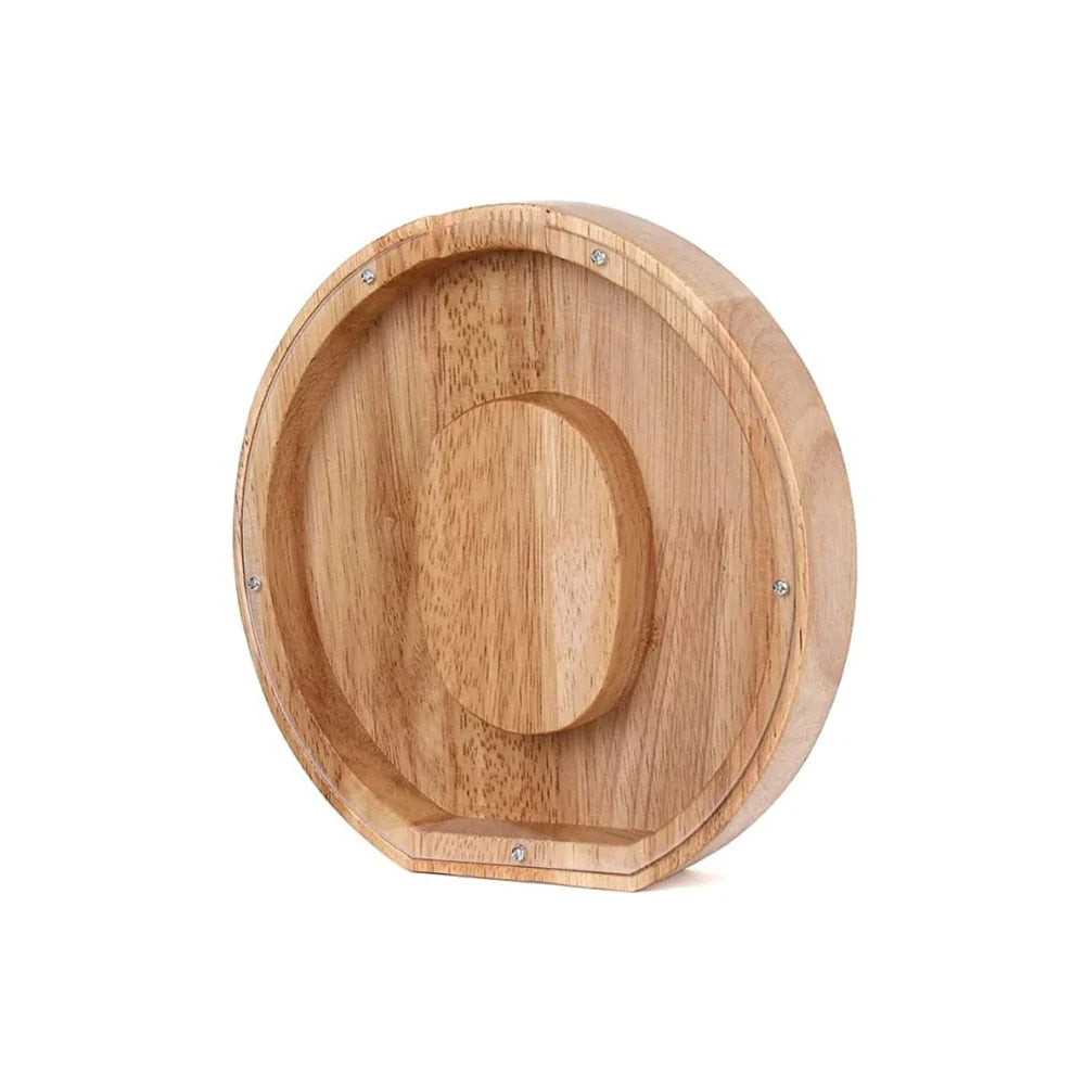 Stylish Wooden Alphabet Piggy Bank with Transparent Window for Easy Viewing