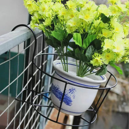 Durable Planter Stand – Metal Frame Holder for Balconies and Patios