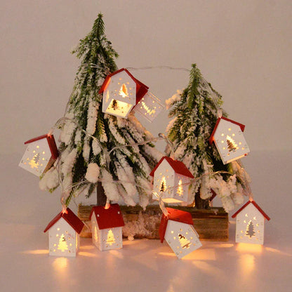 LED Christmas Wooden Houses With Festive Lighting – Holiday Decorations For Your Home