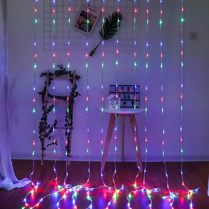 Led Light Curtain with Colour Change - Decorative Fairy Lights for Windows , Walls and Parties