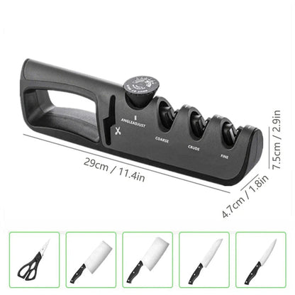 4-in-1 Multifunctional Knife Sharpener – Professional Kitchen Sharpener (1 + 1 Free)