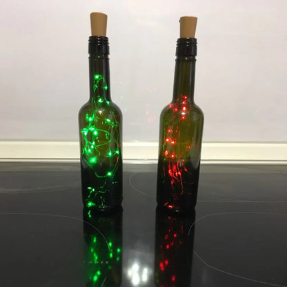 LED Bottle Lights – Decorative Wire Fairy Lights for Creative DIY Projects and Lighting