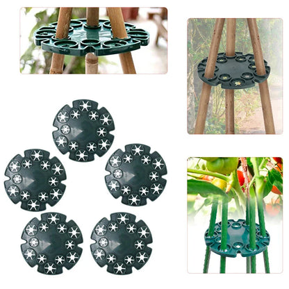 Bamboo Plant Support Ring - Sturdy Climbing Support for Tomatoes and Vining Plants