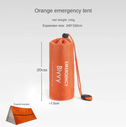 2-Person Emergency Survival Tent with Thermal Insulation for Camping and Hiking