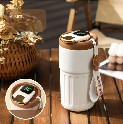 Digital Temperature Display Thermo Mug – 410ml Compact Mug for Hot and Cold Beverages