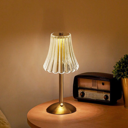 Wireless Retro LED Table Lamp | USB Rechargeable & Elegant Design