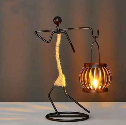 Rustic Metal Candle Holder