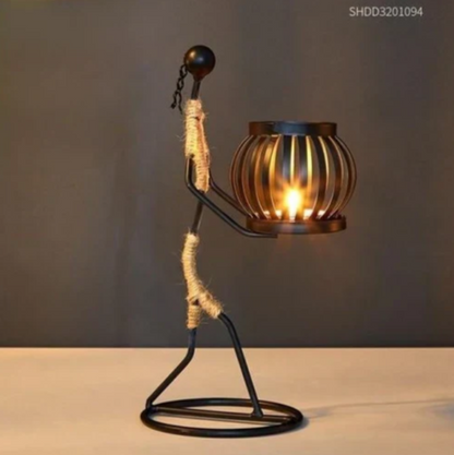 Rustic Metal Candle Holder