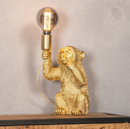 Golden Monkey Table Lamp