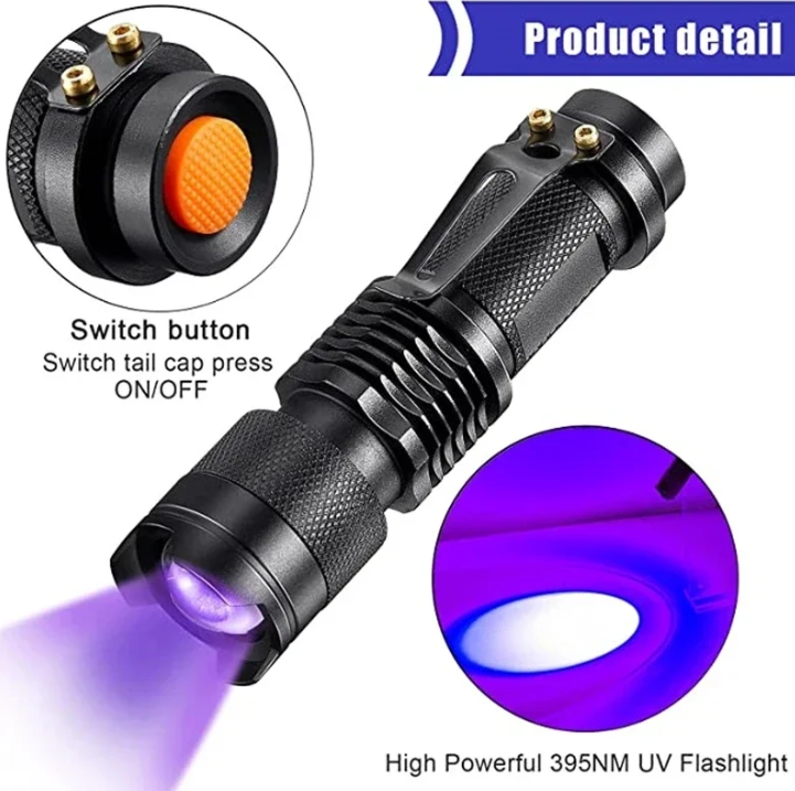 UltraBright UV Flashlight – High-Powered Ultraviolet Torch For Stain & Pet Urine Detection