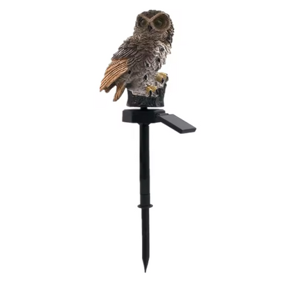 Solar-Powered Owl Garden Lantern