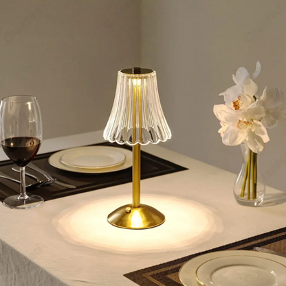 Elegant Wireless Crystal Lamp | Touch Control & Dimmable Light