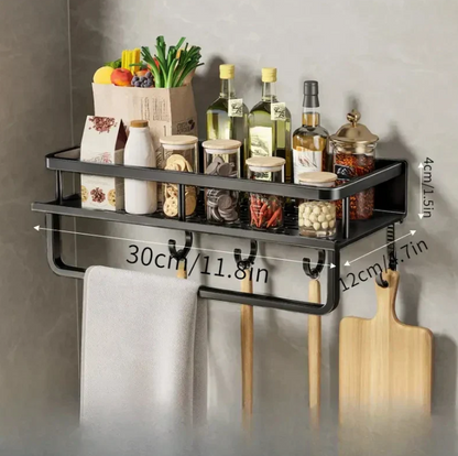 Modern Grey Kitchen Shelf