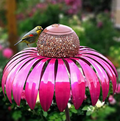 Blooming Flower Bird Feeder Station