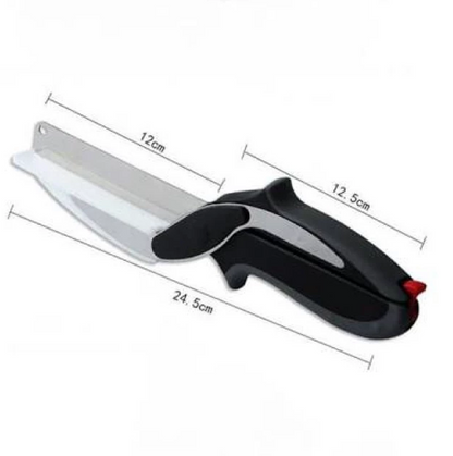 2-in-1 Kitchen Scissor and Cutting Board for Easy Vegetable Prep