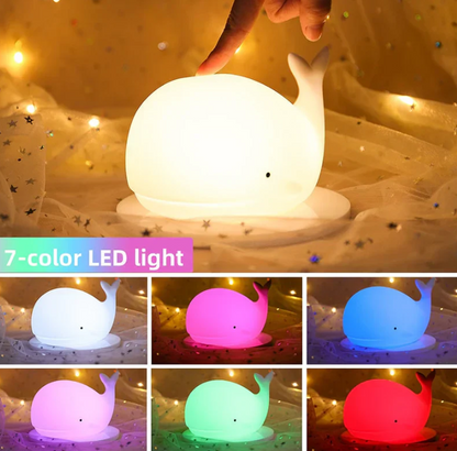 Enchanting Color-Changing Whale Lamp