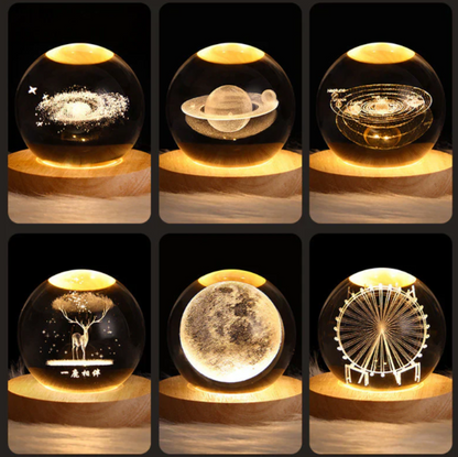 Elegant 3D Crystal Ambient Light