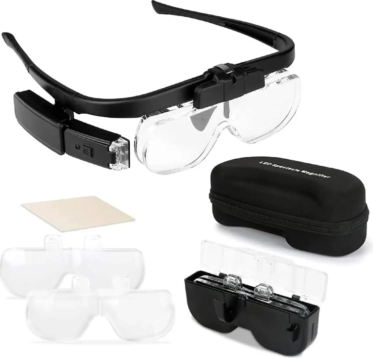 Rechargeable Hands-Free Magnifying Glass